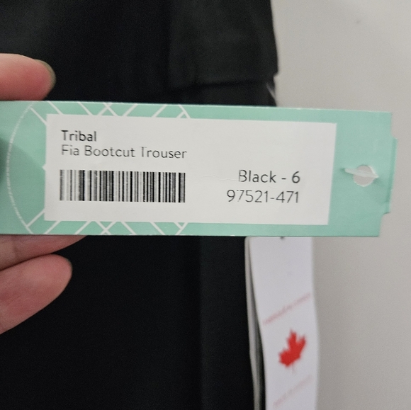 NWT Tribal sz 6 bootcut pull on trousers. 🇨🇦 Canadian made. - Picture 8 of 8